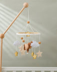 - Handmade Baby Elephant Crib Mobile | Soft Felt & Natural Wood | Nursery Decor Baby Stork Baby Mobile