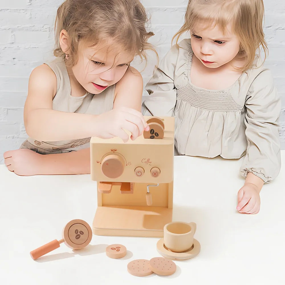 - Wooden Toddler Play Coffee Machine Baby Stork Baby & Kids > Toys