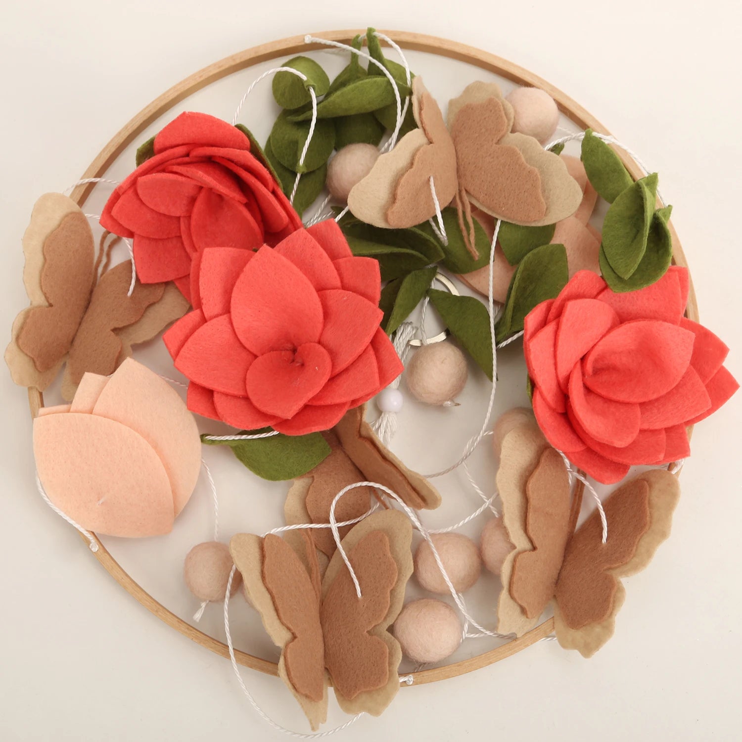 - 🌸 Floral Butterfly Baby Mobile – Handcrafted Flower & Butterfly Nursery Decor Baby Stork Baby Mobile
