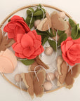 🌸 Floral Butterfly Baby Mobile – Handcrafted Flower & Butterfly Nursery Decor