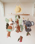 Australian Animals Baby Mobile – Koala, Kangaroo, Kookaburra & Cockatoo Crib Décor