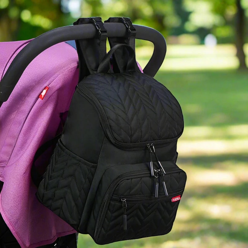 - Premium Lightweight Quilted Baby Backpack Diaper Bag Baby Stork Diaper Wet Bags