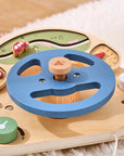 - Montessori Wooden Steering Wheel Toy - Car Console Busy Board for Toddlers | Sensory Early Education Gift Baby Stork Baby Toys & Activity Equipment