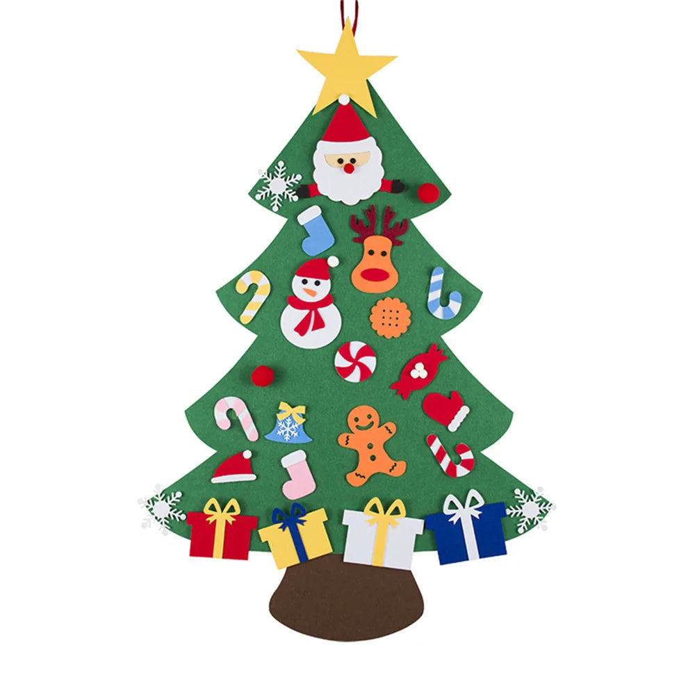 Dark Green 1m - DIY Felt Christmas Tree Kit with 24 Fun Ornaments Baby Stork Baby & Kids > Toys