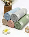- Soft Knit Love Heart Blanket Baby Stork Swaddling & Receiving Blankets