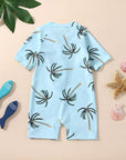- Tropical Palm Zip Swimsuit Baby Stork