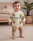 - Little Bee Embroidered Romper Baby Stork