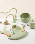 - My First Feeding Set | Baby Cutlery & Bowl Set with Integrated Motor Skills Game Baby Stork Nursing & Feeding