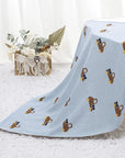 - Truck Pattern Baby Blanket – 90 × 70 cm | Soft Acrylic | 6 Colours Baby Stork