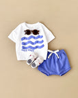 - Good Vibes 2 Piece Set – Cotton Tee & Shorts Baby Stork