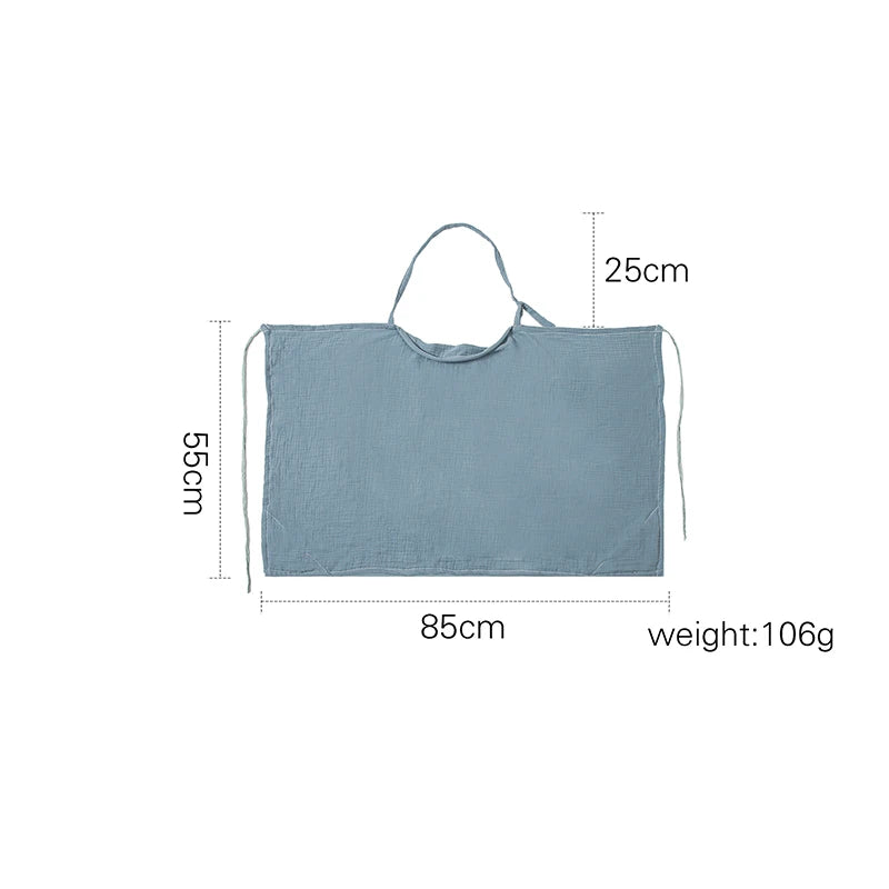 - Breathable Cotton Muslin Nursing Cover – Adjustable Privacy Apron for Breastfeeding Baby Stork Nursing & Feeding