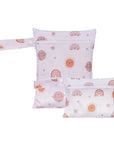 Up In The Sky - 2pcs Cute Travel Wet Dry Bag Set - Waterproof & Portable for Beach, Pool, Nappies, and more Baby Stork Diaper Wet Bags