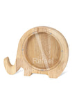 Elephant - Personalised Name Wooden Piggy Bank - Custom Animal & Dinosaur Designs | 6 Unique Styles Baby Stork Piggy Banks