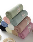 - Floral Embroidered Baby Blanket – 90 × 70 cm | Ultra-Soft | 6 Elegant Colours Baby Stork