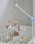 - Elephant Baby Mobile | Neutral Nursery Mobile with Clouds, Moon & Stars Baby Stork