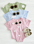 Heart, Cloud & Flower Baby Bodysuit