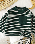 - Classic Stripe Long Sleeve Tee – 3 Colours Baby Stork