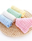 - Pastel Coloured Baby Muslin Wash Cloths - 5 Pack Muslin Cotton Face Towel and Washcloth for Sensitive Skin Baby Stork Burp Cloths