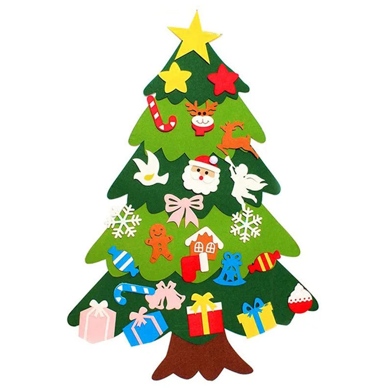 Two Tone 1m - DIY Felt Christmas Tree Kit with 24 Fun Ornaments Baby Stork Baby & Kids > Toys