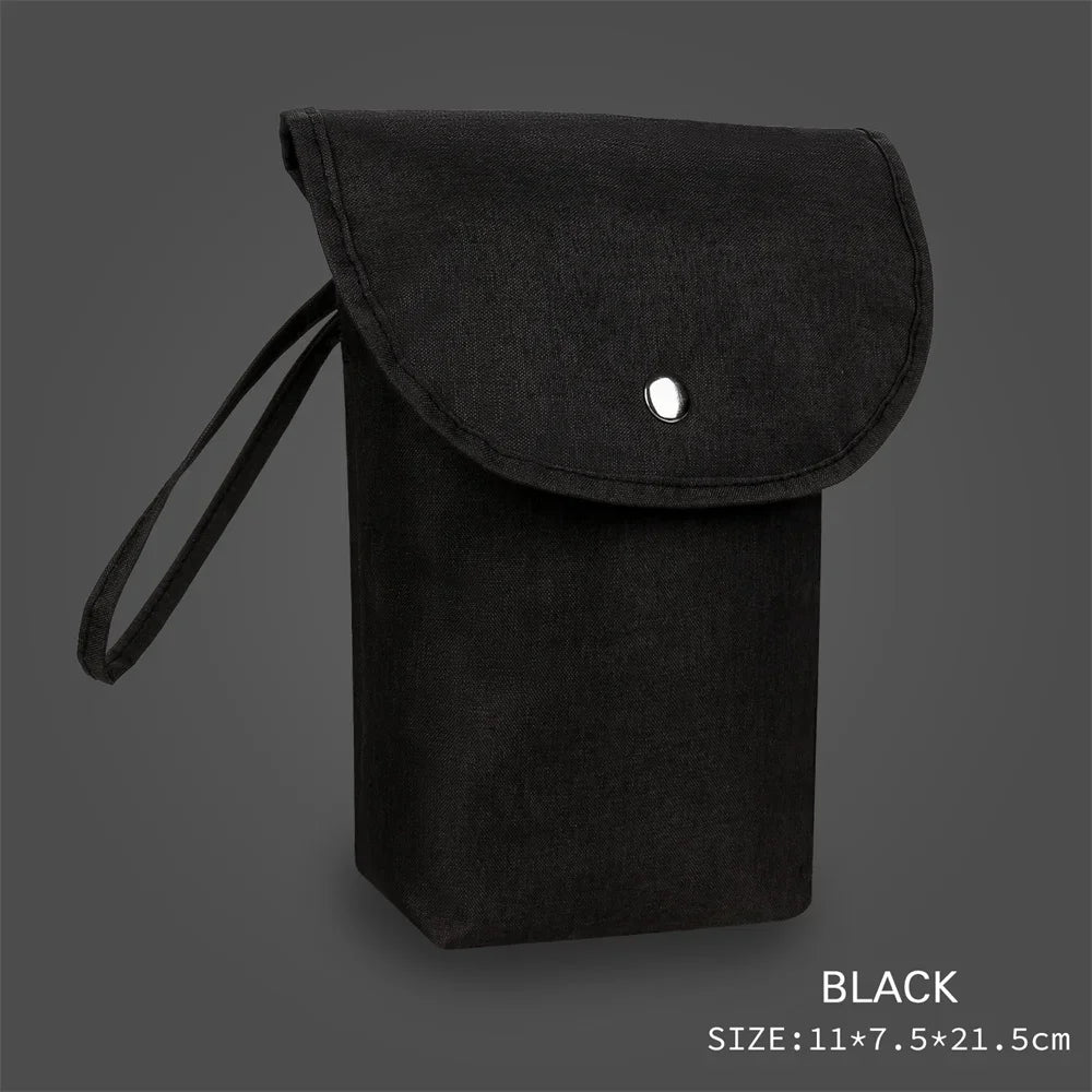 Black - Waterproof Reusable Nappy Bag - Multiple Colours Storkke Diaper Wet Bags