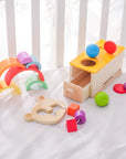 - Montessori Baby Box 5-in-1 Wooden Toy Set | Sensory & Fine Motor Educational Toys for Babies 6+ Months Baby Stork Gifting