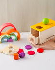 - Montessori Baby Box 5-in-1 Wooden Toy Set | Sensory & Fine Motor Educational Toys for Babies 6+ Months Baby Stork Gifting