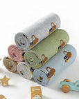 - Truck Pattern Baby Blanket – 90 × 70 cm | Soft Acrylic | 6 Colours Baby Stork