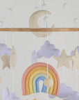 - Rainbow & Weather Felt Cot Mobile - Pastel AE