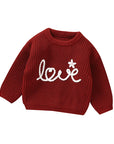 Red - Love Knit Baby & Toddler Sweater Baby Stork