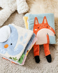 - Soft Sensory Baby Cloth Book with 3D Animals, Mirror & Textures – Montessori Early Learning Toy Baby Stork