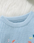 - Baby “One” Knit Birthday Sweater Baby Stork