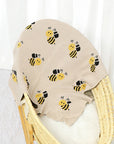 - Soft Knit Busy Bee Blanket Baby Stork Swaddling & Receiving Blankets