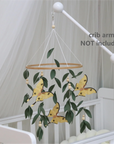 - Butterfly Baby Mobile with Green Leaves | Nature Nursery Decor Baby Stork