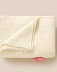 - Super Soft Knitted Baby Blanket – Heart Pattern (90×70cm) Baby Stork