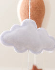 - Skyward Dreams Hot Air Balloon Mobile - Tan Baby Stork Baby Mobile