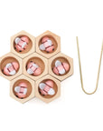 Pink - Montessori Bee Hive Sensory Wooden Sorting Game Toy Baby Stork Baby & Kids > Toys