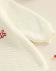 - My First Christmas Embroidered Knit Romper Baby Stork
