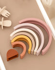 - Silicone Rainbow Stacker Toy Baby Stork