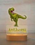 - Personalised LED Night Light Custom Baby Kids Name Cartoon Dinosaur Acrylic Lamp Baby Stork Night Light