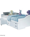 - Wooden Single Sofa Bed Frame with Storage Drawers – White Baby Stork Furniture > Bedroom > Beds & Bed Frames