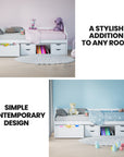 - Wooden Single Sofa Bed Frame with Storage Drawers – White Baby Stork Furniture > Bedroom > Beds & Bed Frames