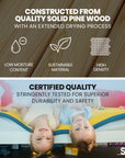 - Slumber White Wooden Single Bunk Bed Frame – 2-in-1 Convertible, Solid Pine, Detachable into 2 Single Beds Baby Stork Furniture > Bedroom > Beds & Bed Frames