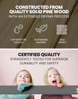 - Wooden Single Bunk Bed Frame – 2-in-1 Modular Design, Converts to 2 Single Beds In Grey Baby Stork Furniture > Bedroom > Beds & Bed Frames