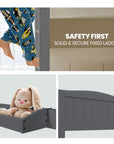 - Wooden Single Bunk Bed Frame – 2-in-1 Modular Design, Converts to 2 Single Beds In Grey Baby Stork Furniture > Bedroom > Beds & Bed Frames
