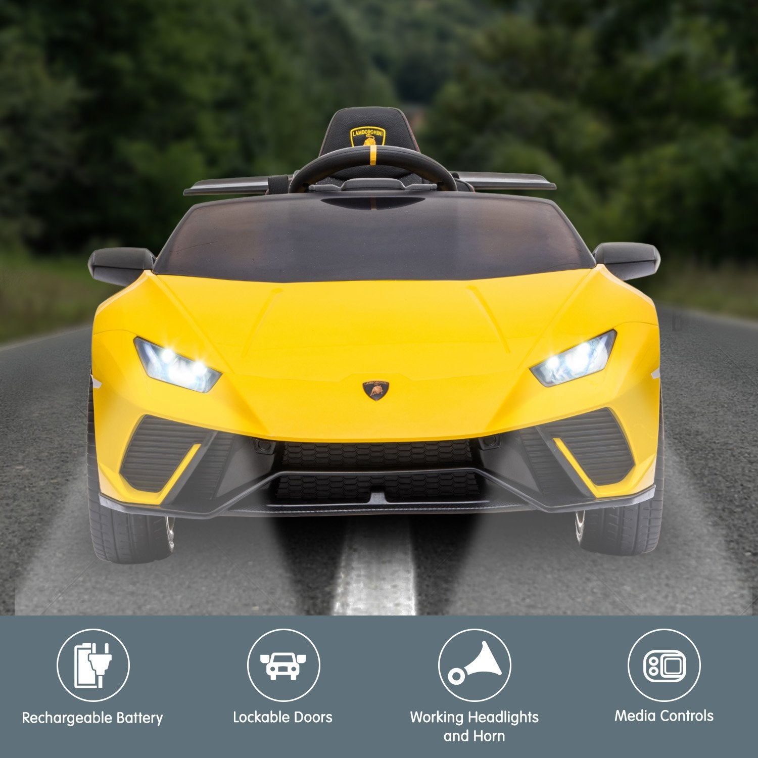 - Lamborghini Performante Ride On Car – Yellow Baby Stork Baby & Kids > Ride On Cars, Go-karts & Bikes > Ride On Cars