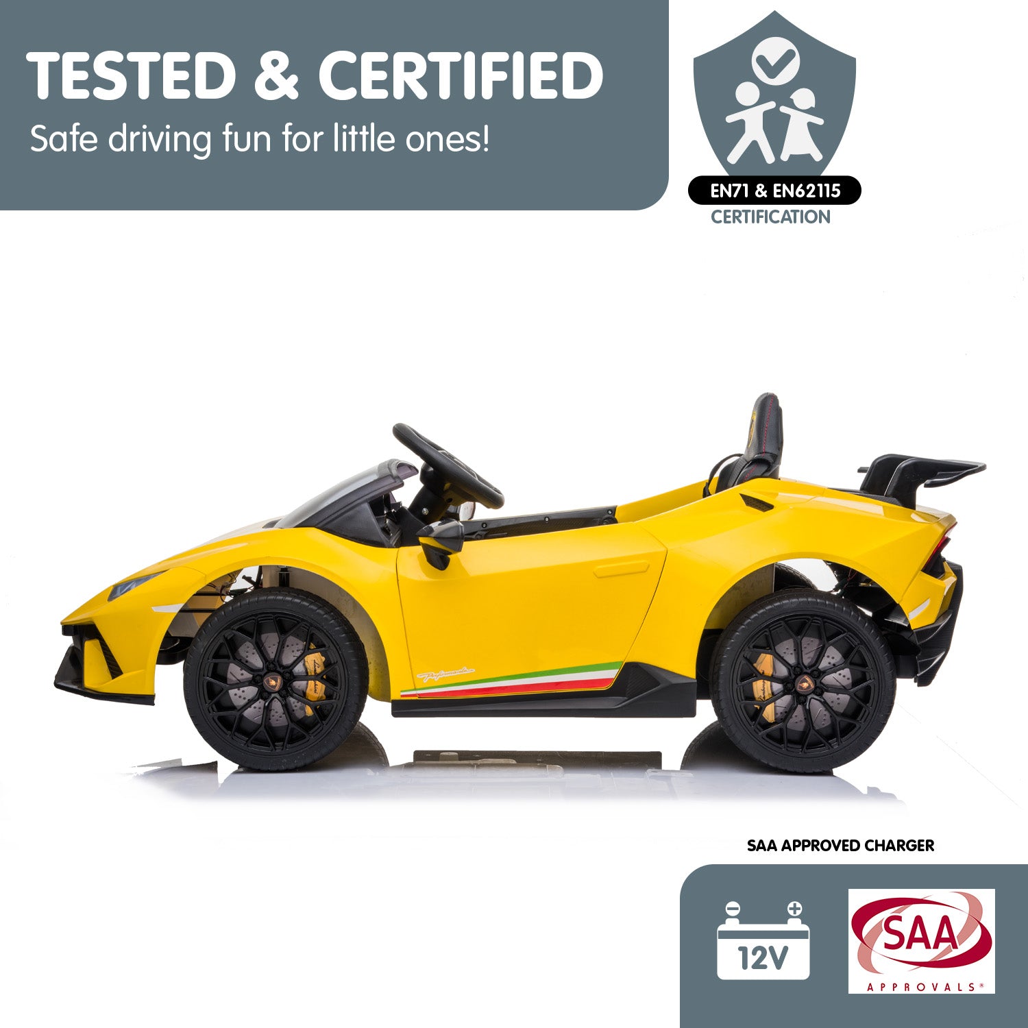 - Lamborghini Performante Ride On Car – Yellow Baby Stork Baby & Kids > Ride On Cars, Go-karts & Bikes > Ride On Cars
