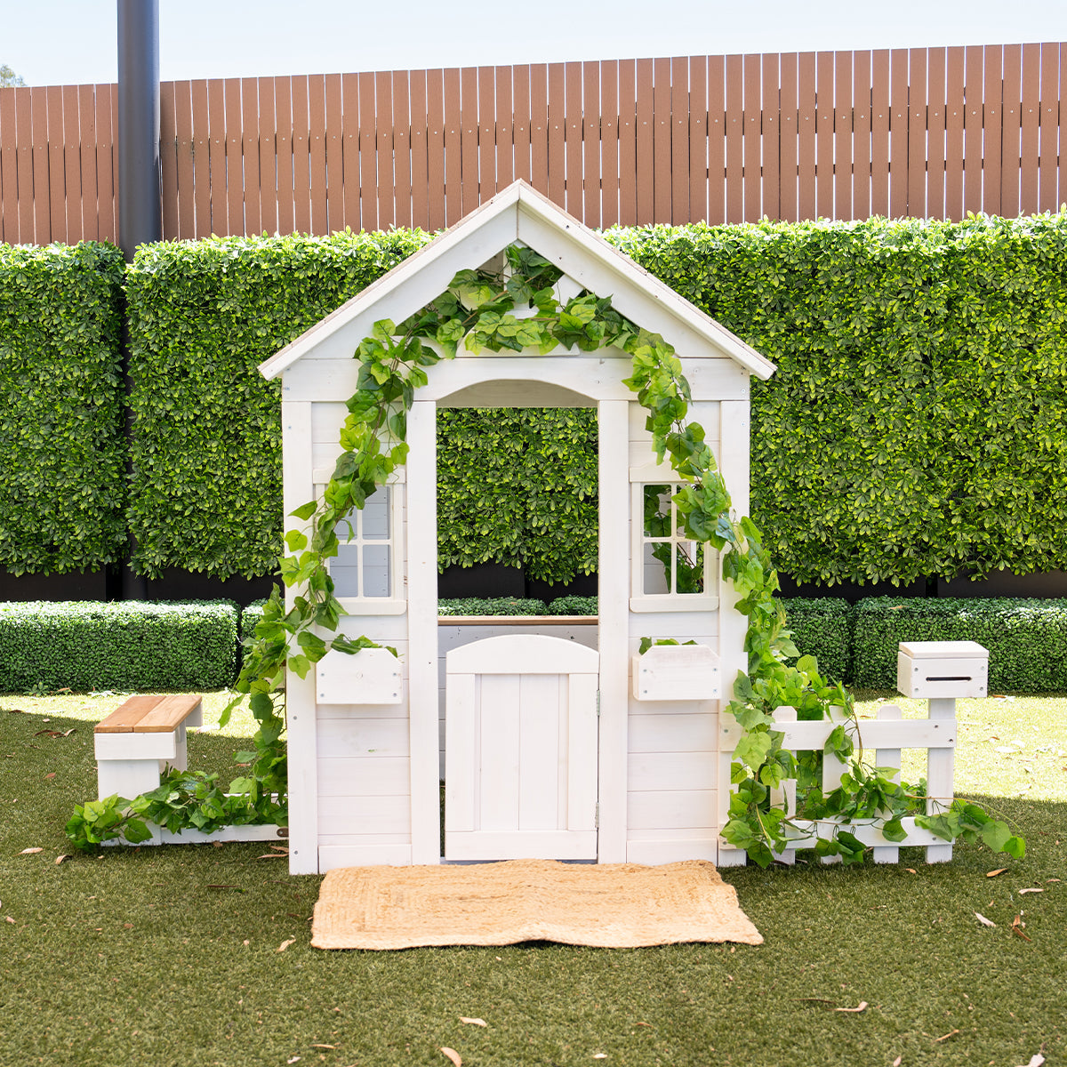- Lifespan Kids Teddy V2 Cubby House - White | Adorable Backyard Playhouse Lifespan Kids Baby & Kids > Baby & Kid's Toys > Outdoor Play Equipment