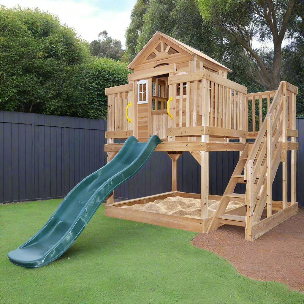 - Lifespan Kids Silverton Play Centre | Cubby House with 1.8m Slide Lifespan Kids Baby & Kids > Baby & Kid's Toys > Outdoor Play Equipment
