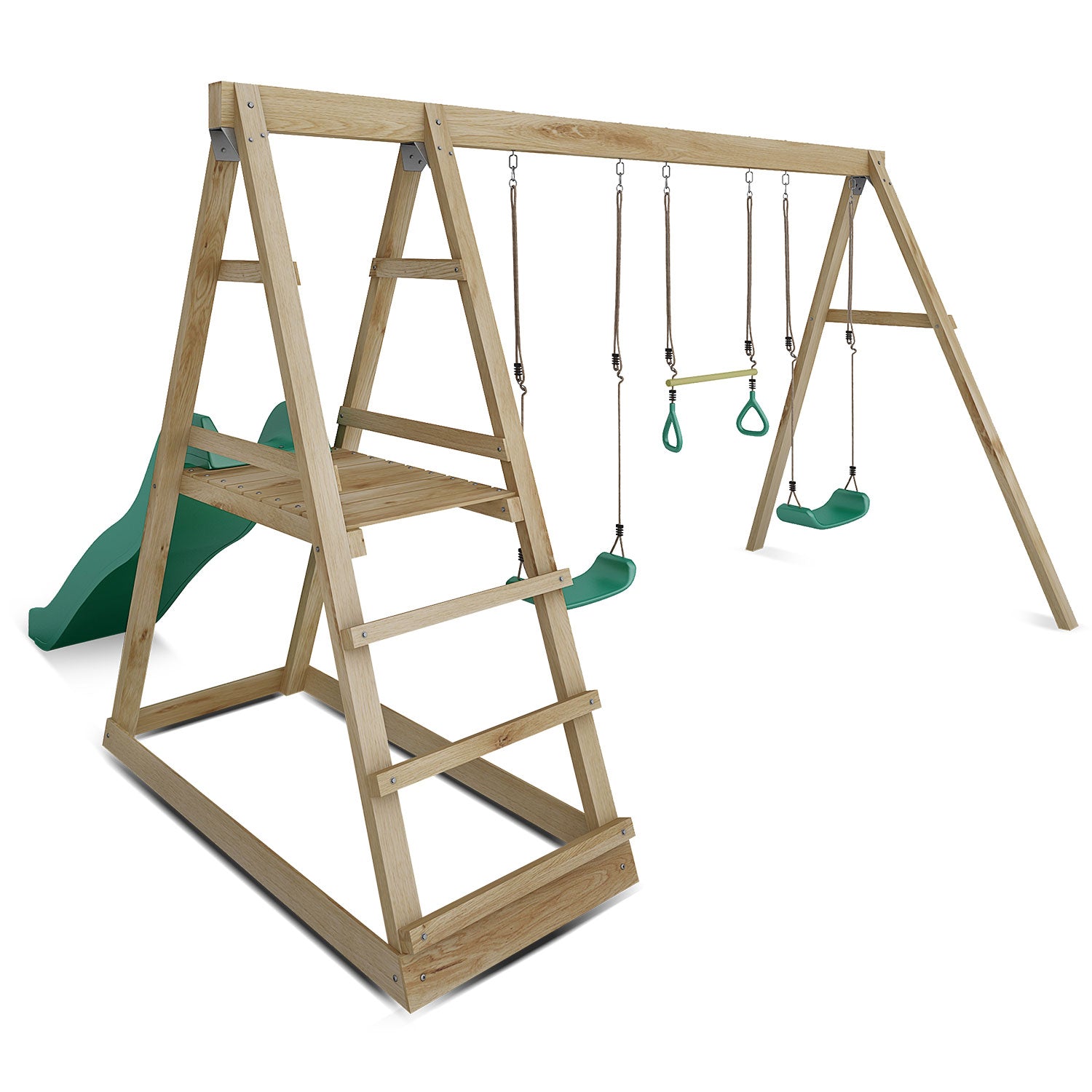 - Winston 4 Station Swing Set with Slide – Outdoor Wooden Play Centre Lifespan Kids Baby & Kids > Baby & Kid's Toys > Outdoor Play Equipment