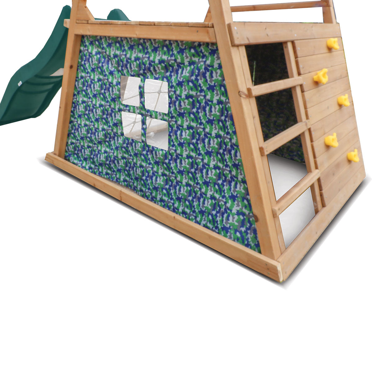 - Wooden Climbing Frame with 1.8m Green Wavy Slide | Outdoor Adventure Playset Lifespan Kids Baby & Kids > Baby & Kid's Toys > Outdoor Play Equipment